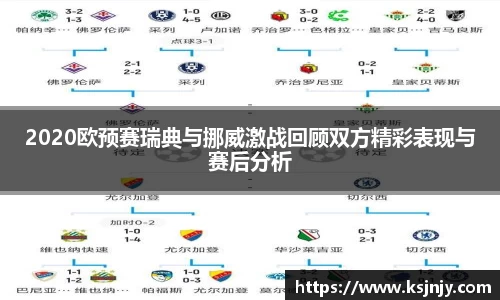 2020欧预赛瑞典与挪威激战回顾双方精彩表现与赛后分析